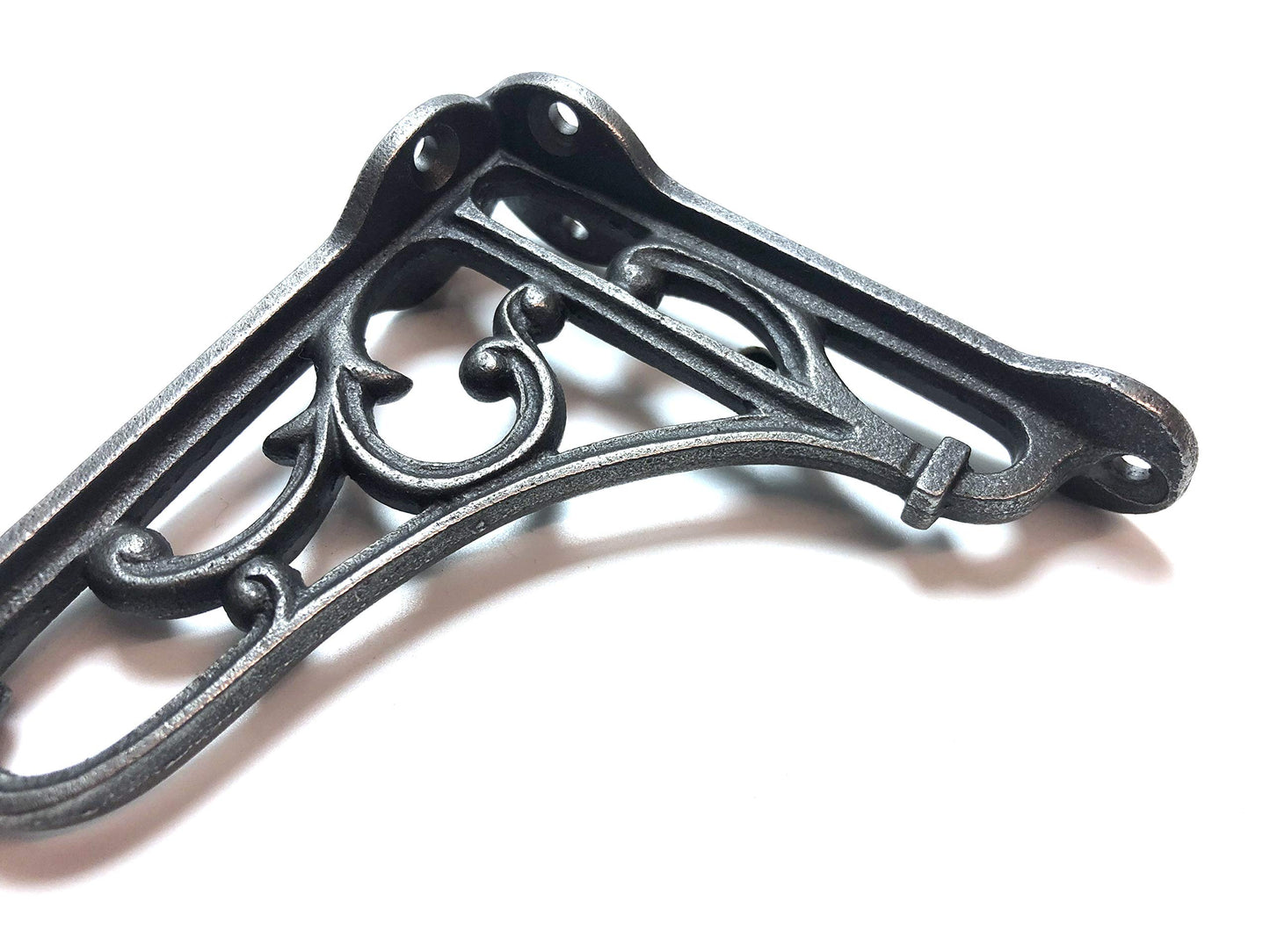 knobs and knockers A Pair of Small Classic Victorian Scroll Shelf Brackets 4 Inch Bracket Cast Iron