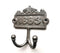 B&M - Hand Forged Cast Iron 1883 Antique Coat Hook - Double Hook Excellent Finish (Antique Iron)