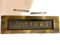 B&M - Antique Brass Fixed Letter Plate 10 x 3 inches - LETTERS Embossed on Solid Brass supplied with fixing bolts| Without mail slot| Fixed letter plate