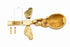 B&M - Solid Brass Bumble Bee Door Knocker Polished Brass Supplied with Matching Fixing Screws