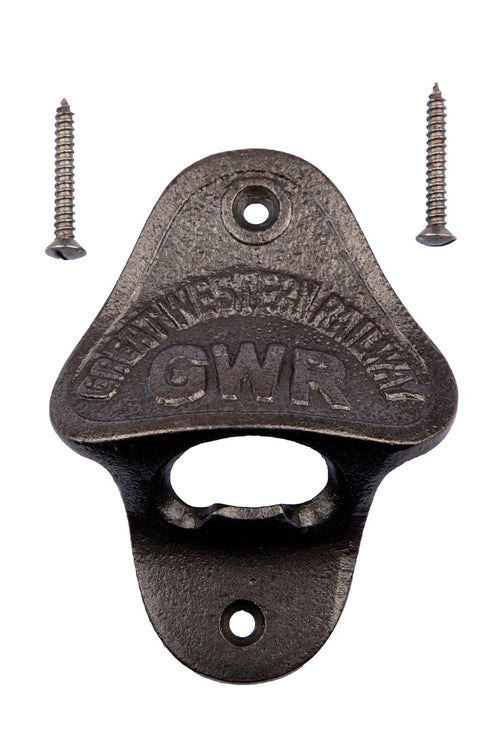 Vintage GWR Bottle Opener Wall Mounted - Cast Iron Supplied with Fixing Screws