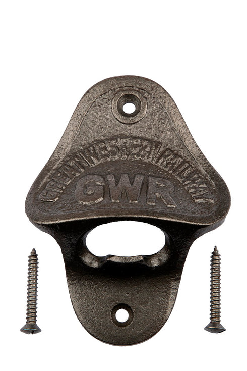 Vintage GWR Bottle Opener Wall Mounted - Cast Iron Supplied with Fixing Screws