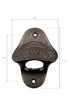 Vintage GWR Bottle Opener Wall Mounted - Cast Iron Supplied with Fixing Screws