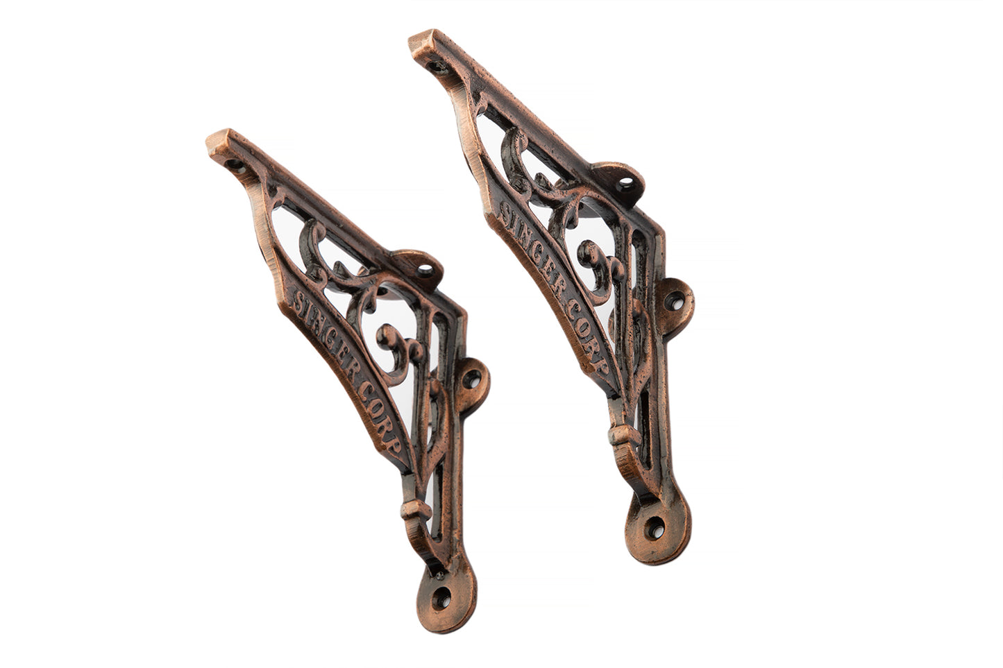 5x5 Shelf Brackets Singer Corp Antique Copper - Cast Iron
