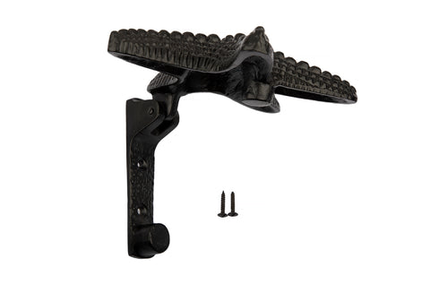 Antique Black Star Fish Door Knocker Supplied with Matching Fixing Screws