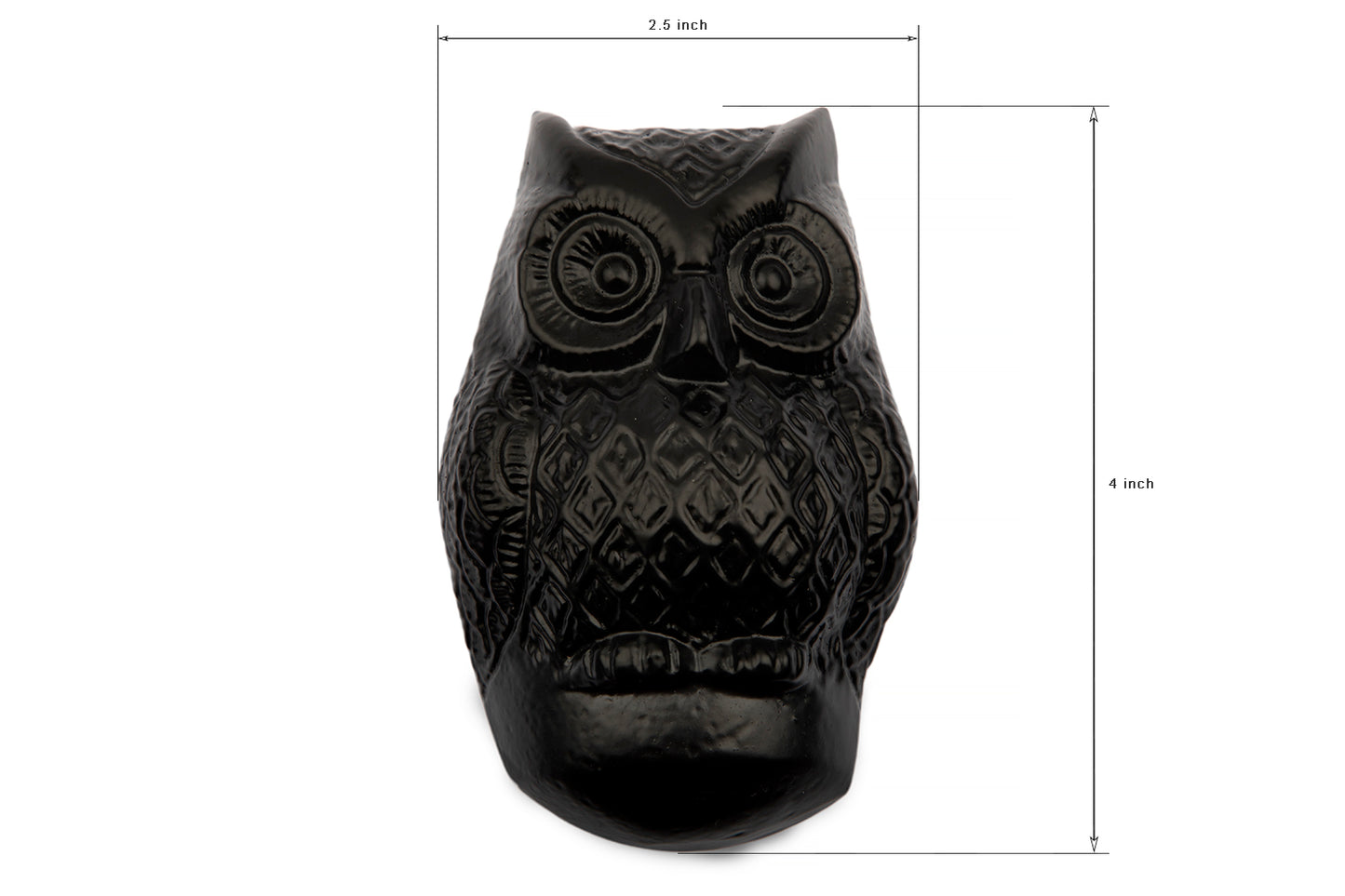 Antique Black Owl Door Knocker Supplied with Matching Fixing Screws