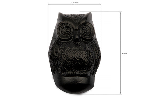 Antique Black Owl Door Knocker Supplied with Matching Fixing Screws