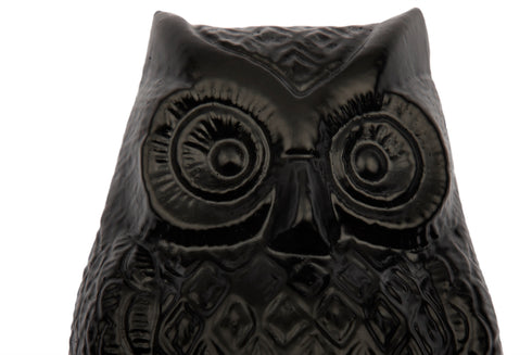 Antique Black Owl Door Knocker Supplied with Matching Fixing Screws