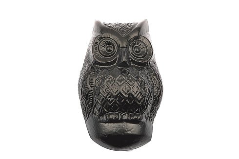 Antique Black Owl Door Knocker Supplied with Matching Fixing Screws