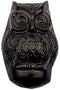 Antique Black Owl Door Knocker Supplied with Matching Fixing Screws