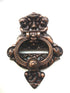 Antique Copper Angel Cherubs Door Knocker - Large (7'' width x 10'' height )