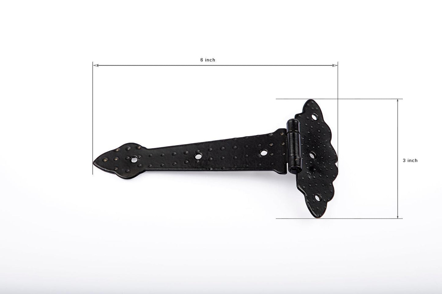Dotted Iron Sheet Leaf Hinge 6''-1Pair