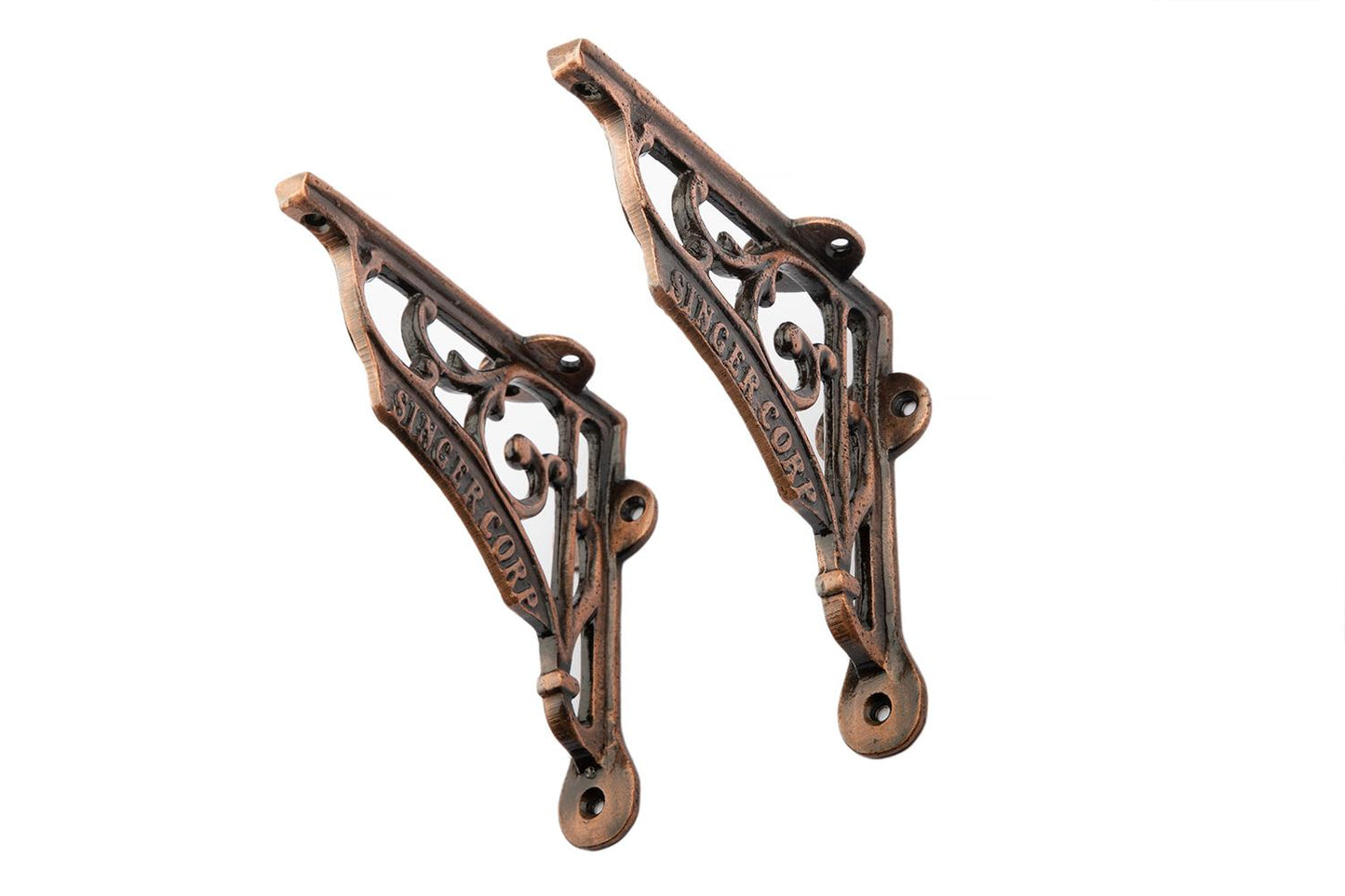 6x6 Shelf Brackets Singer Corp Antique Copper - Cast Iron