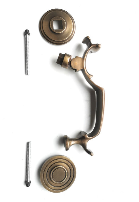 Solid Brass Doctor Door Knocker 8'' Supplied with Fixing Bolts (200x65)