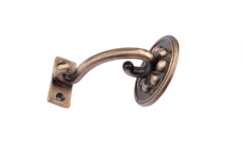 Cast Iron Handrail Bracket Antique Brass - Handmade - High Quality - Decorative