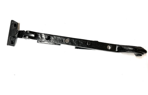 Solid Head Style Black Antique CAST Iron Solid Tail Window Casement Stays Fasteners Handle Curly (10''/250MM Stay)