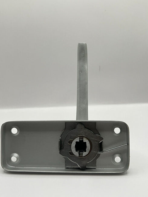 Pair Of Modern Victorian Straight Aluminium Finish Lever Latch Door Handle 4