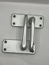 Pair Of Modern Victorian Straight Aluminium Finish Lever Latch Door Handle 4