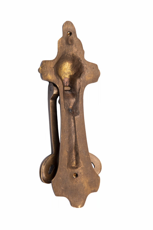 Solid Brass Federation Door Knocker - Antique Brass