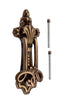 Solid Brass Federation Door Knocker - Antique Brass