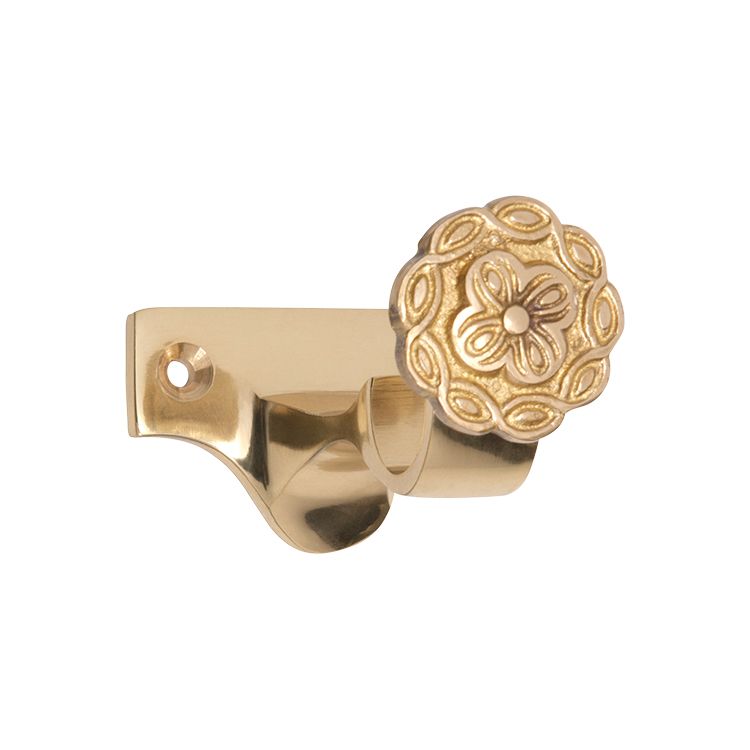 Brass Curtain Pole Centre Bracket