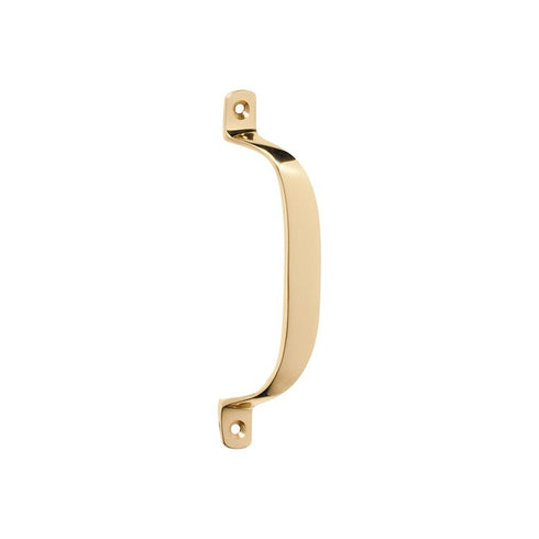 Solid Brass Cabinet PULLS Offset Pull Handle-Polished Brass 100 MM