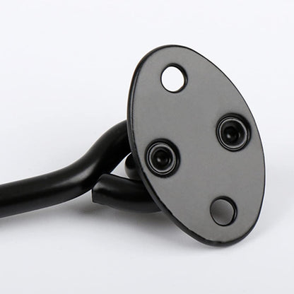 Sumbirg 2 Pcs Cabin Hooks Gate Hook Lock Hook and Eye Latch Stainless Steel Heavy Duty Gate Latch for Door,Window,Garage(Black)
