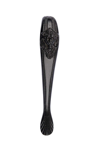 Lion Head Door Pull Handle With Black Color and Iron Material (Matt Black)