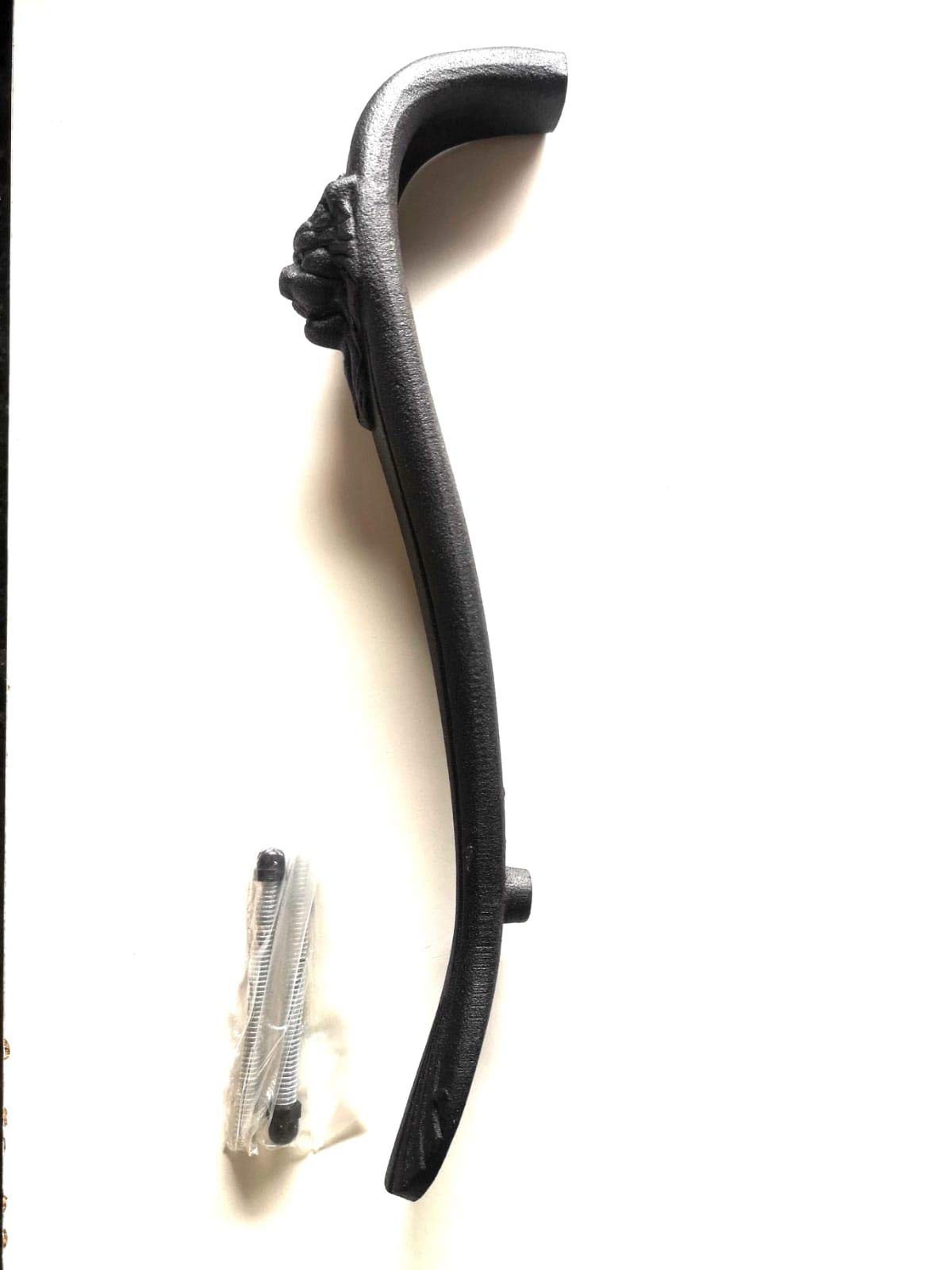 Lion Head Door Pull Handle With Black Color and Iron Material