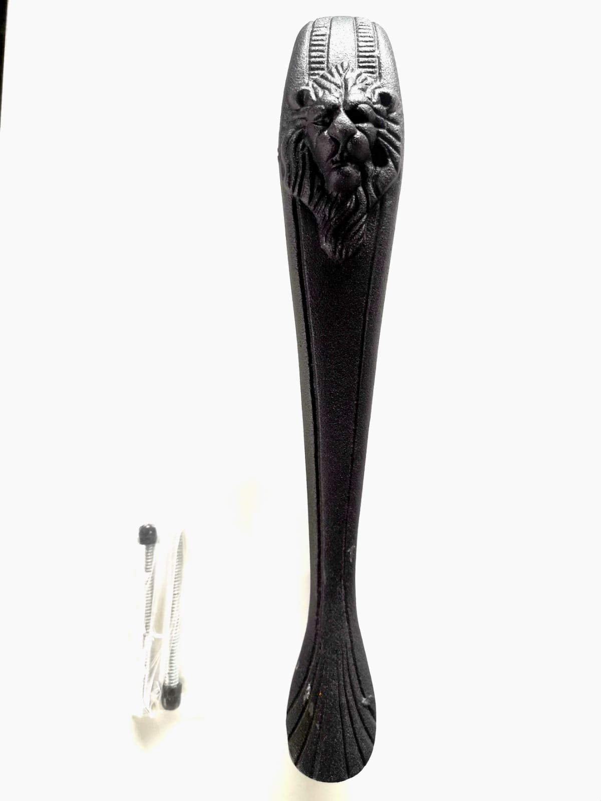 Lion Head Door Pull Handle With Black Color and Iron Material