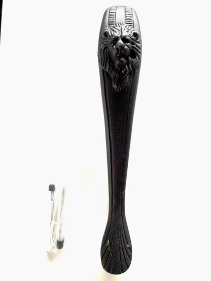 Lion Head Door Pull Handle With Black Color and Iron Material