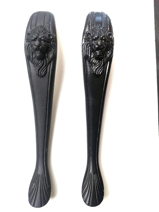 Lion Head Door Pull Handle With Black Color and Iron Material