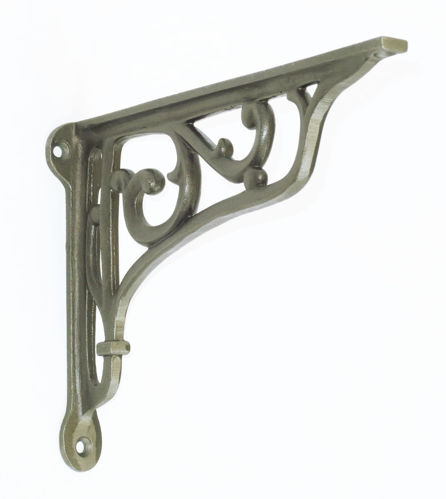 Castelion® Pair of Cast Iron Edwardian Scroll Shelf Brackets | Home Accessories | Shelf Hardware | Ornate Home Decor | Shelving Brackets and Supports | 15cm x 22cm / 6" x 9"