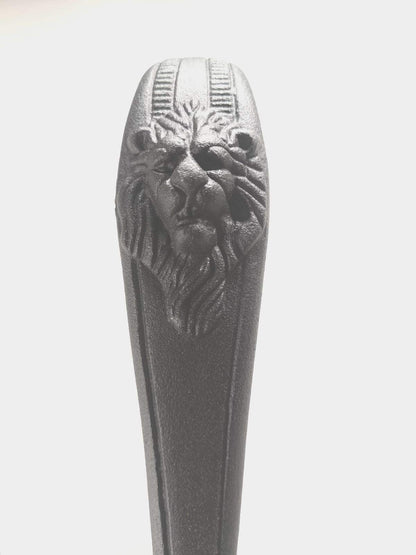 Lion Head Door Pull Handle With Black Color and Iron Material