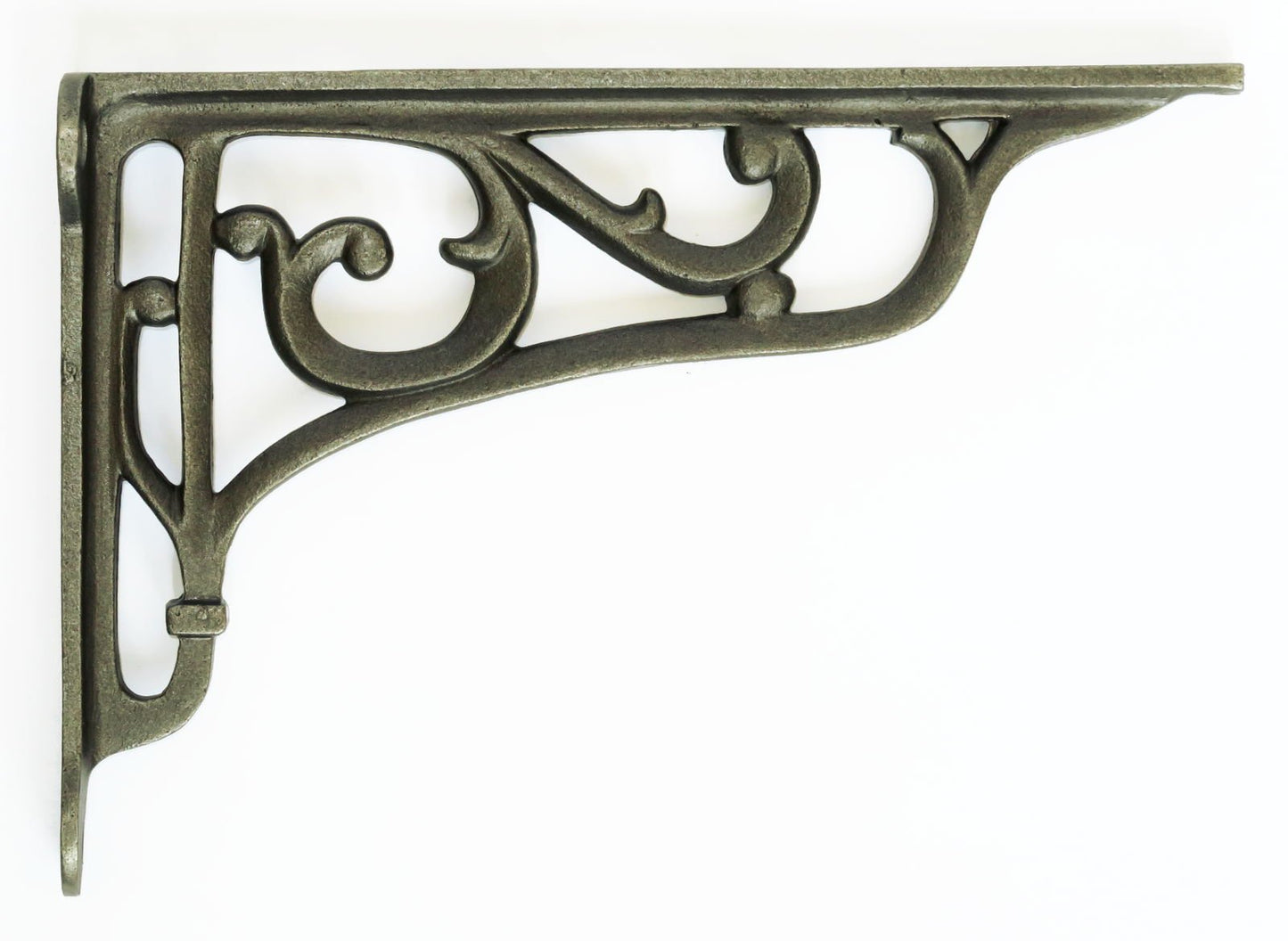 Castelion® Pair of Cast Iron Edwardian Scroll Shelf Brackets | Home Accessories | Shelf Hardware | Ornate Home Decor | Shelving Brackets and Supports | 15cm x 22cm / 6" x 9"