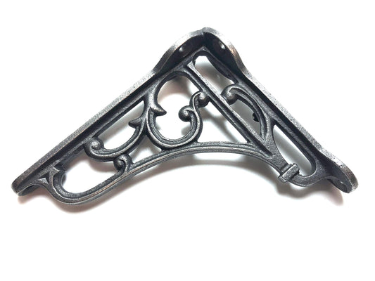 knobs and knockers A Pair of Small Classic Victorian Scroll Shelf Brackets 4 Inch Bracket Cast Iron