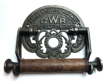 Traditional GWR railways vintage design victorian wall mounted toilet loo roll holder by Bowley and Jackson