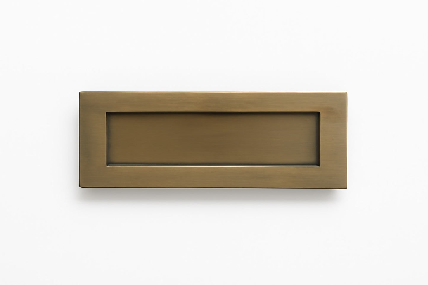 Solid Brass Victorian Letterbox Finished in Antique Satin Brass Letter Plate (10''x3'') High quality Excellent Finish