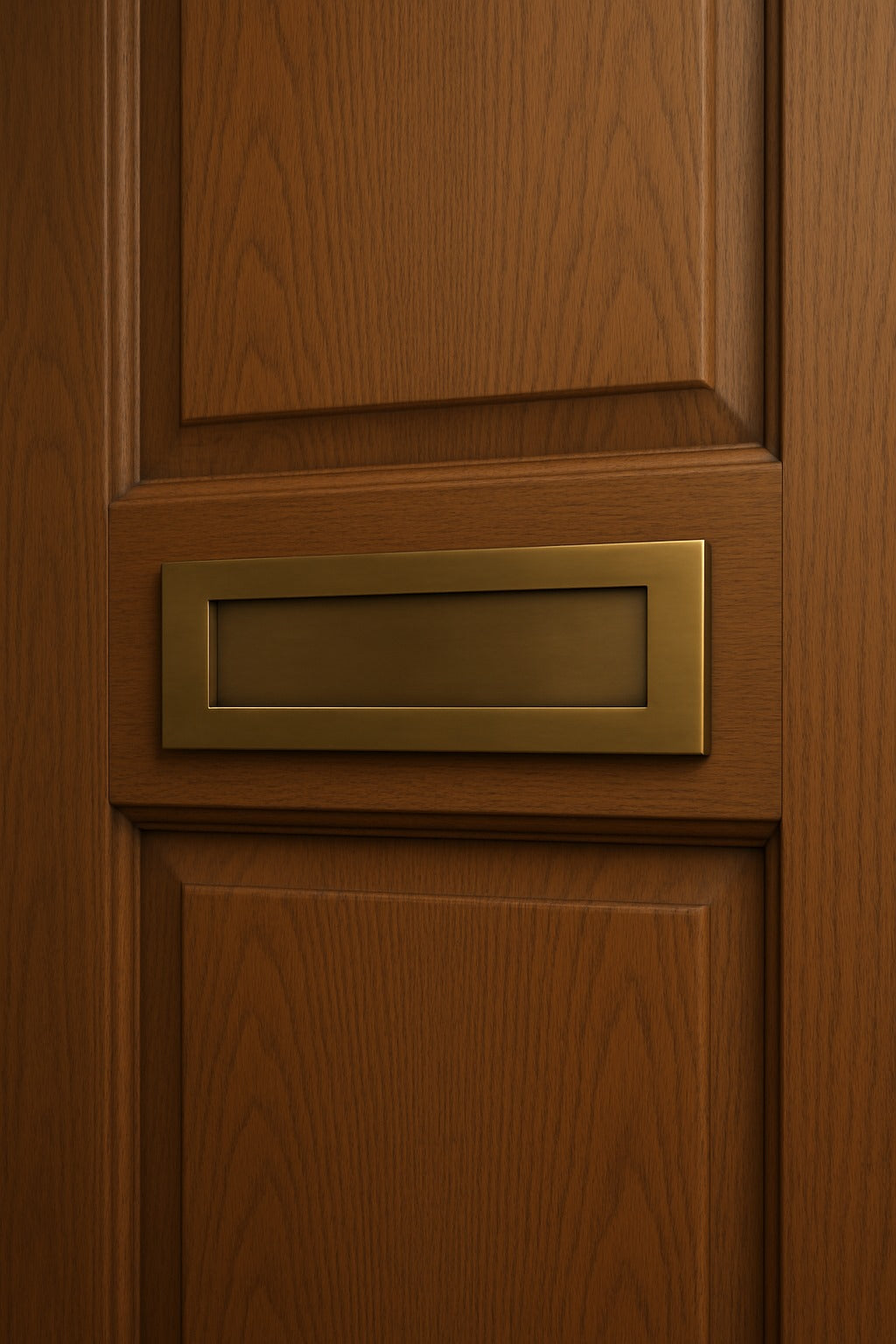 Solid Brass Victorian Letterbox Finished in Antique Satin Brass Letter Plate (10''x3'') High quality Excellent Finish