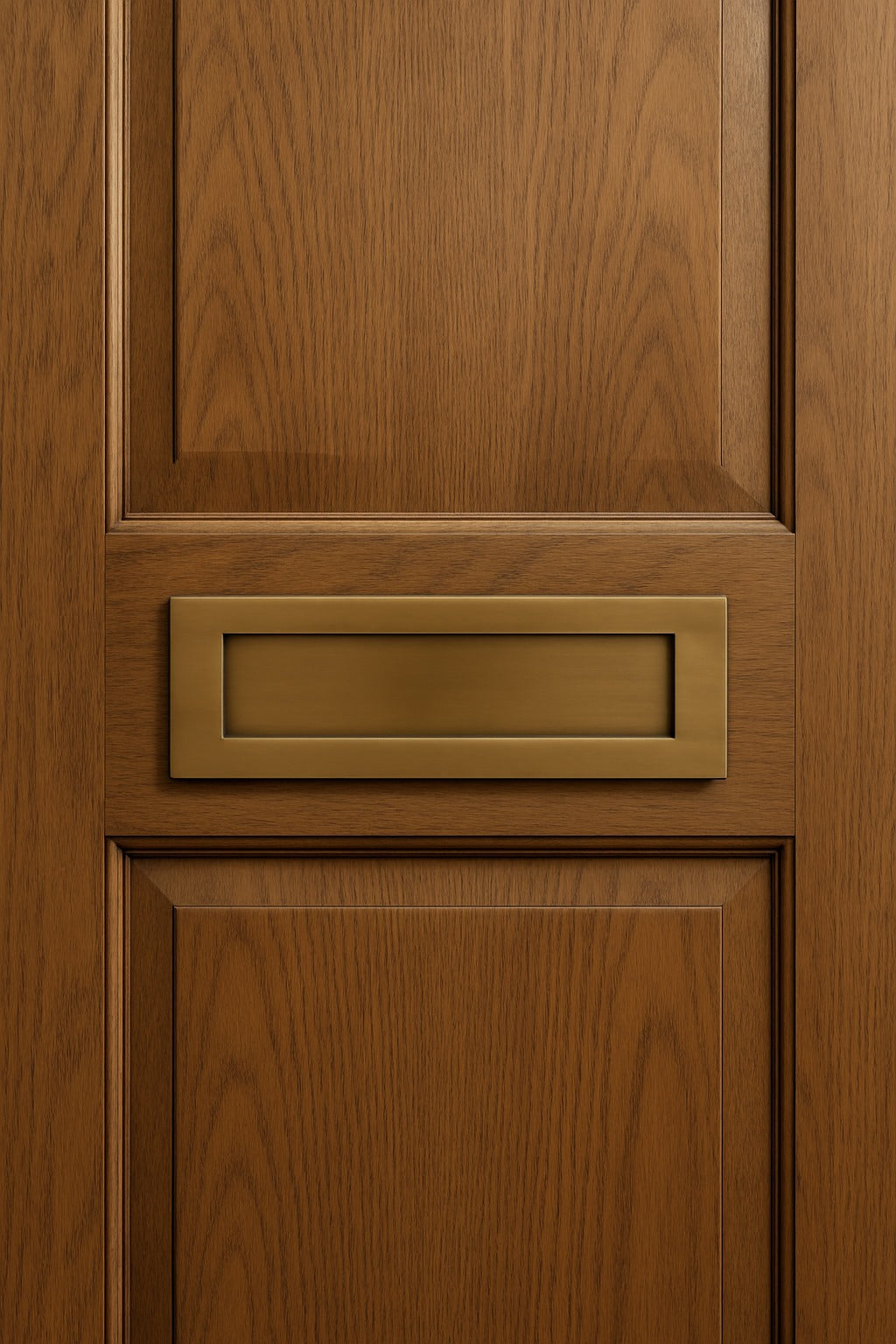 Solid Brass Victorian Letterbox Finished in Antique Satin Brass Letter Plate (10''x3'') High quality Excellent Finish