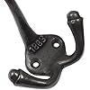 5 X Hand Forged Cast Iron 1883 Antique Coat Hook Triple Coat Hooks With A Pair Of Matching Woodscrews