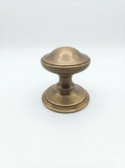 Solid Brass Centre Door Knob Antique Brass