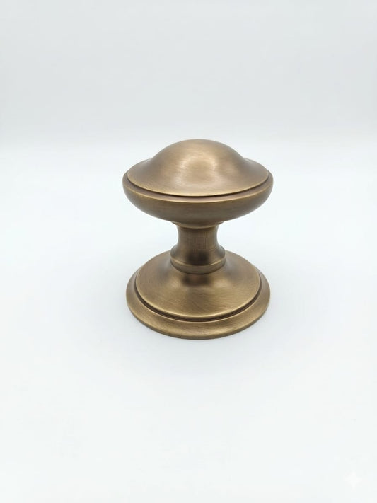 Solid Brass Centre Door Knob Antique Brass