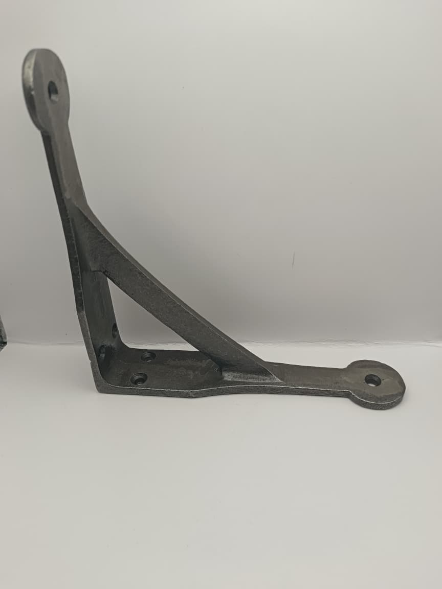IRON PENNY END SHELF BRACKET 6x6 INCH BRACKET ANTIQUE IRON (Pair)
