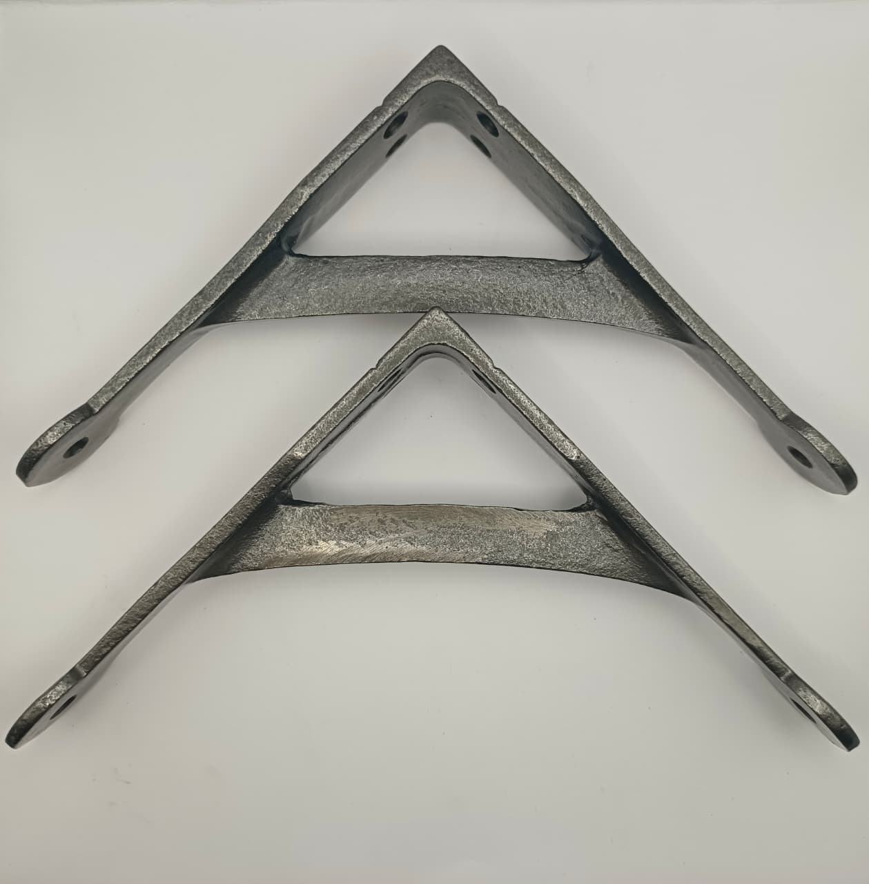 IRON PENNY END SHELF BRACKET 6x6 INCH BRACKET ANTIQUE IRON (Pair)