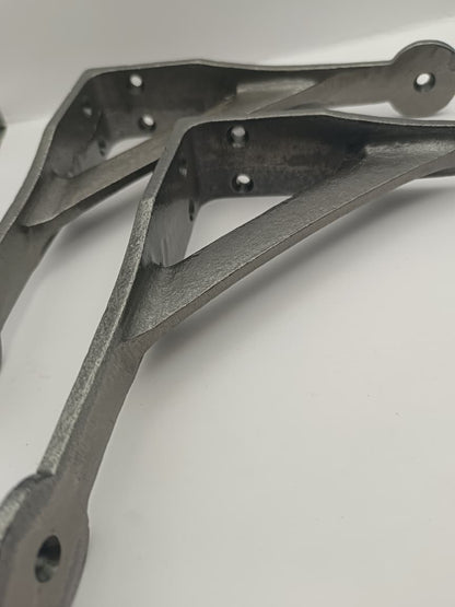 IRON PENNY END SHELF BRACKET 6x6 INCH BRACKET ANTIQUE IRON (Pair)