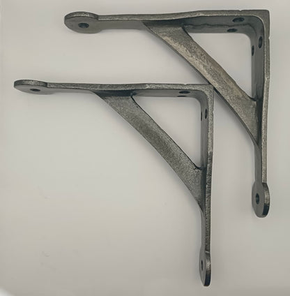 IRON PENNY END SHELF BRACKET 6x6 INCH BRACKET ANTIQUE IRON (Pair)