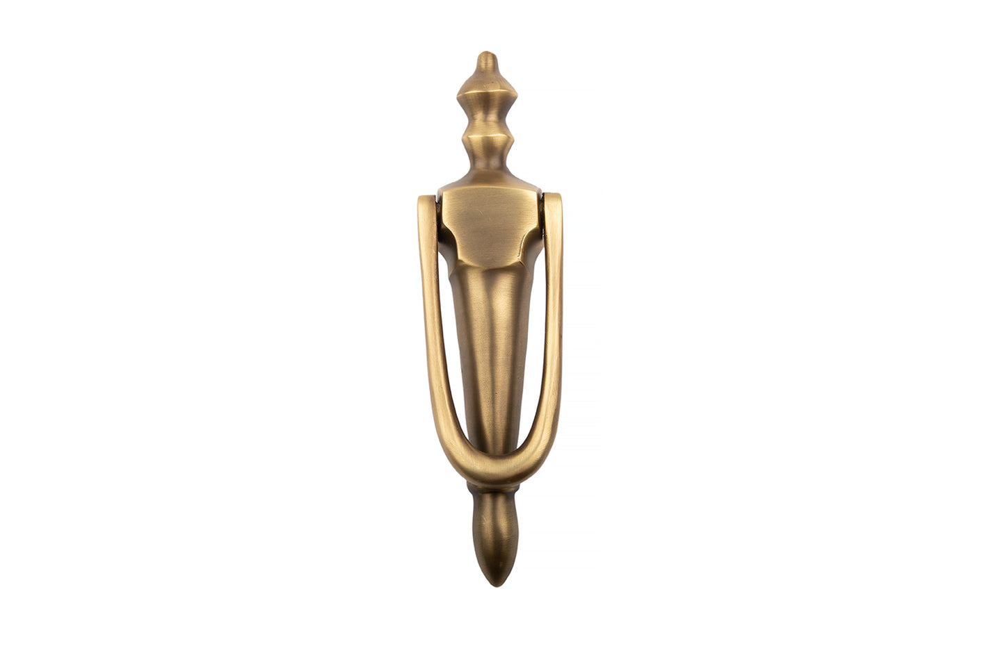 BRASS SLIMLINE DOOR KNOCKER 185*45MM AB