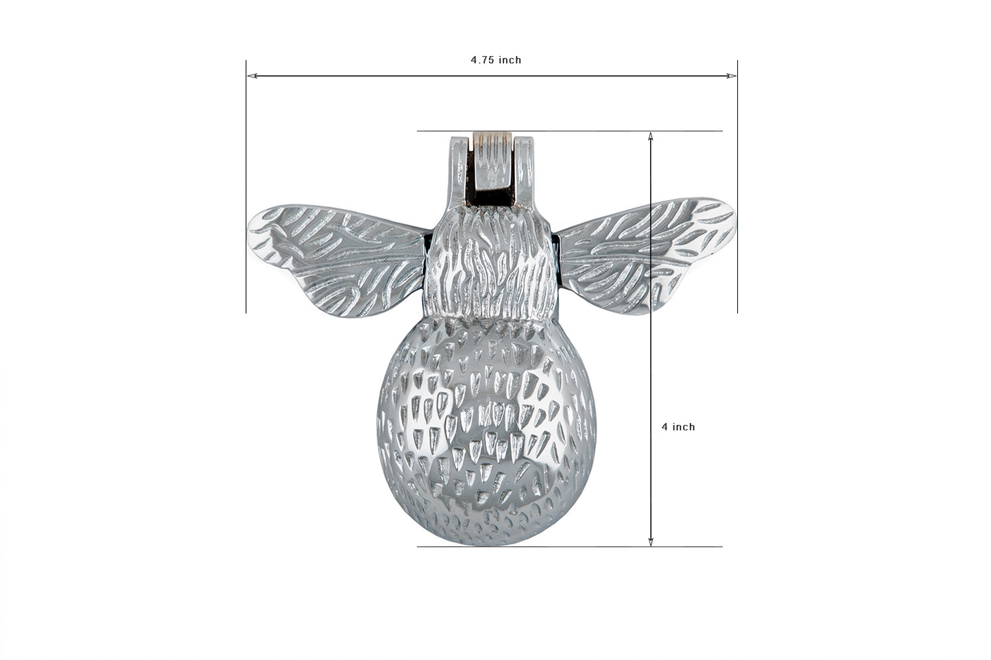 Solid Brass Polished Chrome Bumble Bee Door Knocker