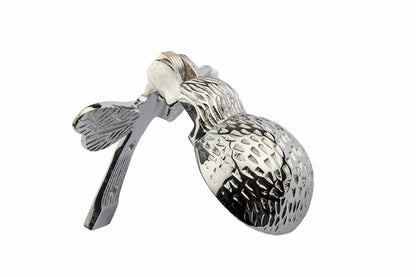 Solid Brass Bumble Bee Door Knocker in Antique Chrome